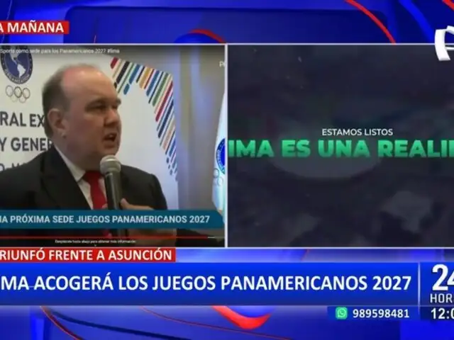 López Aliaga sobre Lima como sede de los Juegos Panamericanos 2027: “Hay un gran compromiso”