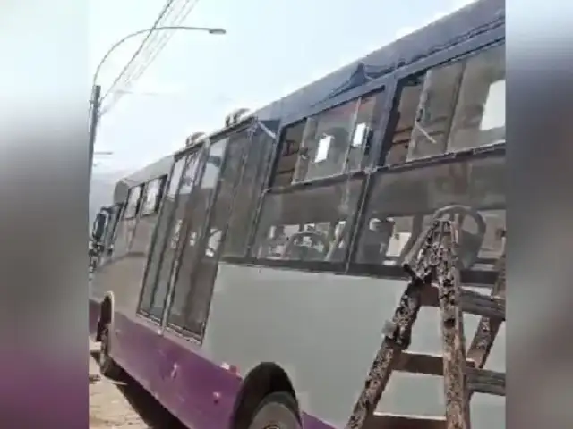 Mafias de transportistas informales estarían detrás de ataques contra buses del Corredor Morado