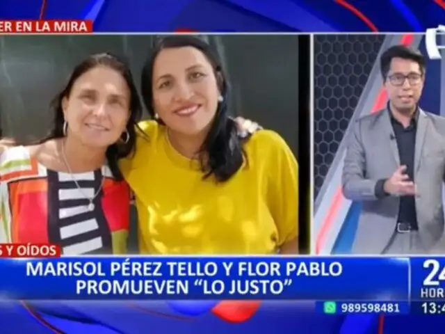 Marisol Pérez Tello y Flor Pablo lanzan nuevo partido político "Lo Justo"