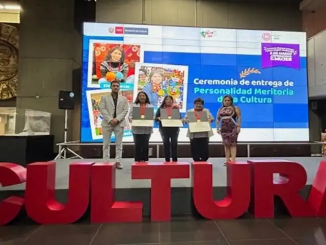 Ministerio de Cultura entregó distinción de Personalidad Meritoria a destacadas mujeres promotoras de la cultura peruana