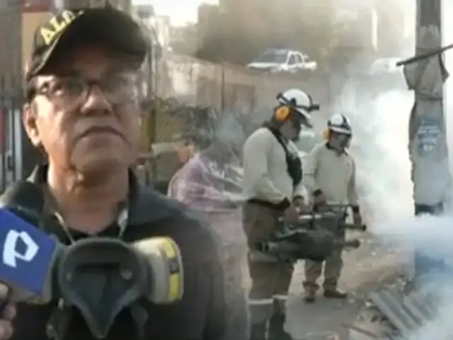 Se realiza operativo para fumigar casas deshabitadas por obras del Anillo Vial en Independencia