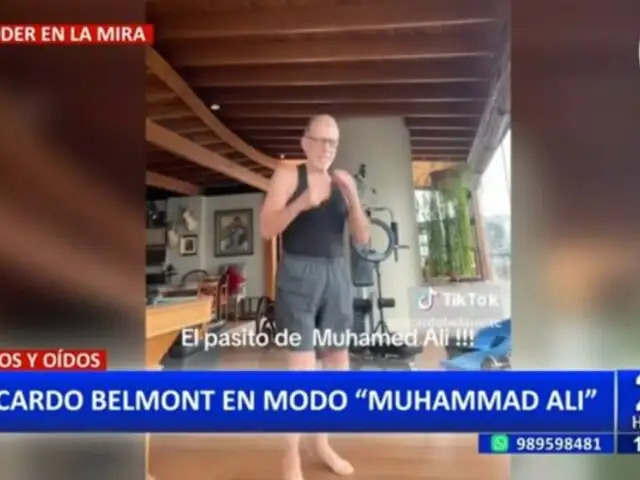 Ricardo Belmont reaparece en modo "Muhammad Ali"