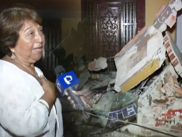 Vecina tras choque de bus en su vivienda de Surco: “Parecía una bomba”