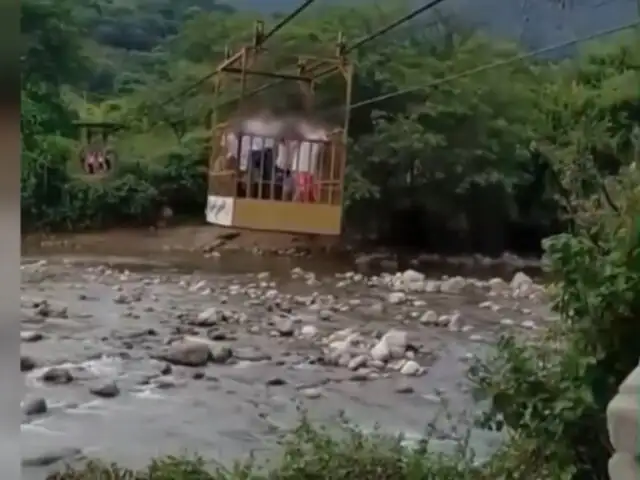 Piura: escolares arriesgan sus vidas para cruzar rio para ir a sus clases