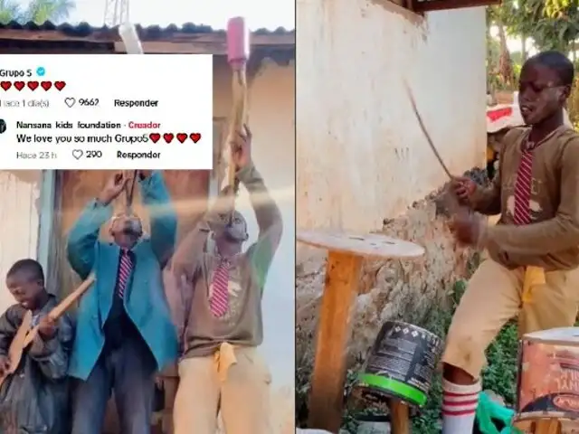 Viral en TikTok: niños de África hacen coreografía al ritmo del ‘Grupo 5’