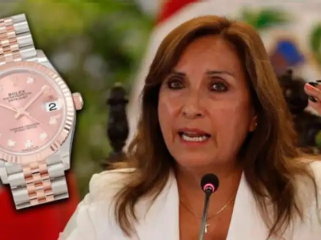 Rolex de Dina Boluarte: Fiscalía pide información de 15 relojes de la presidenta