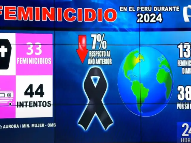 Más de 30 feminicidios se han registrado en el Perú en lo que va del 2024