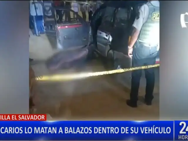 Villa El Salvador: sicarios interceptan a su víctima y lo asesinan dentro de su vehículo