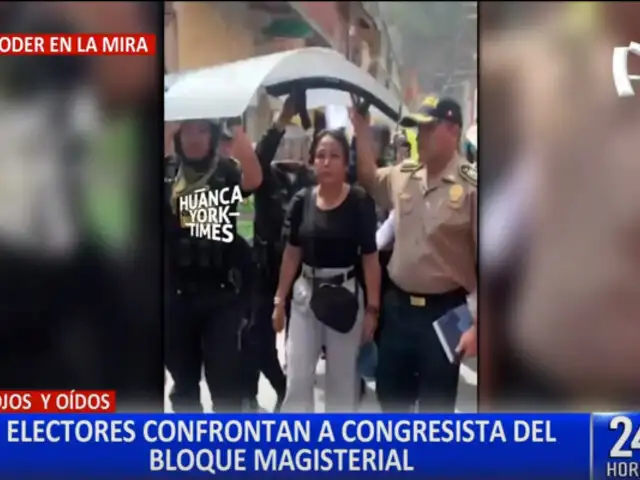 Congreso: Elizabeth Medina es abucheada durante su visita a Huánuco