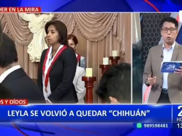 Leyla Chihuán: Gore Lambayeque deja sin efecto contratación de excongresista