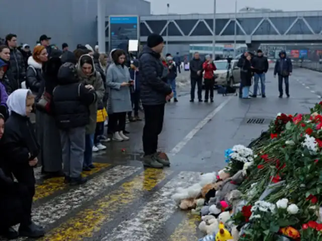 Presidente Putin: Presuntos autores del atentado en Moscú fueron detenidos cuando huían a Ucrania