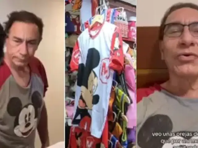 Pijamas de Mickey Mouse se vuelven tendencia en Gamarra tras allanamiento a casa de Vizcarra