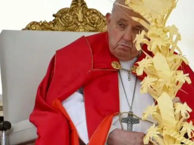 Papa Francisco no lee la homilía en misa de Domingo de Ramos:  suman 4 semanas sin discursos largos
