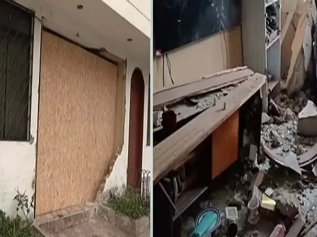 Familia pide justicia en SMP: casa queda destrozada luego que carro se empotrará en fachada
