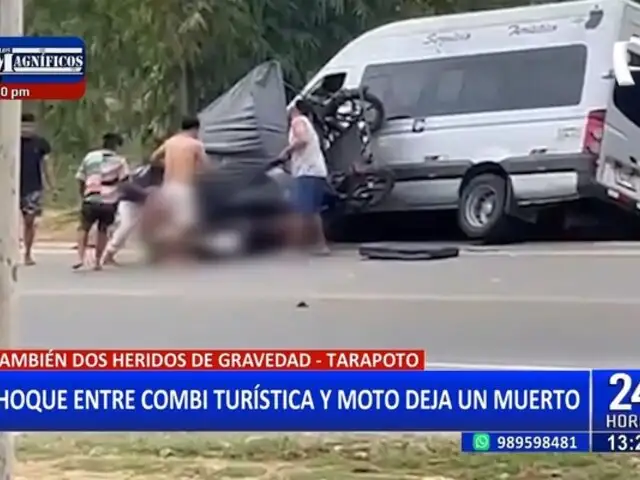 Trágico accidente: Mototaxista pierde la vida tras chocar con custer en Tarapoto