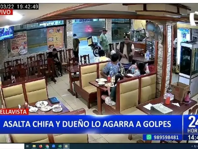 Callao: dueño de chifa en Bellavista somete a ladrón a golpes tras intento de robo