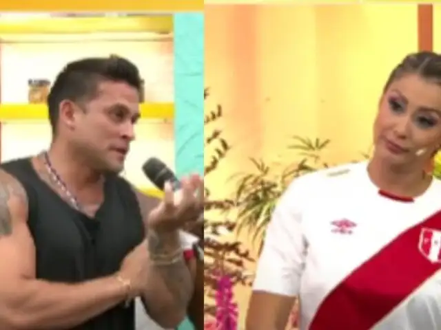 Christian Domínguez se presenta en Préndete y discute en vivo con Karla Tarazona