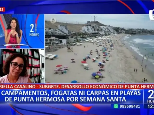 Por Semana Santa: Prohíben campamentos, fogatas y carpas en playas de Punta Hermosa