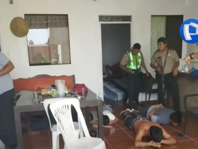 Peligrosa banda “los pistoleros de la huaca” fueron detenidos con droga y un machete