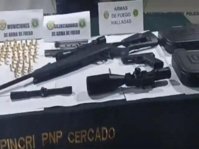 Cercado de Lima: detienen a sujeto que distribuía armas a bandas criminales dedicadas a la extorsión