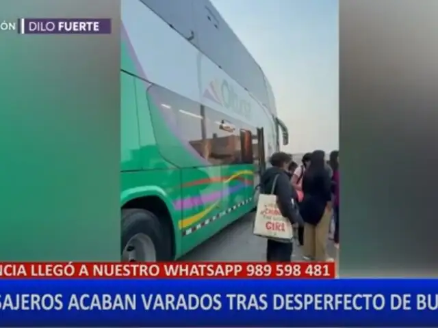 Ica: desperfecto en bus deja varado al menos 70 pasajeros que viajaban por Semana Santa