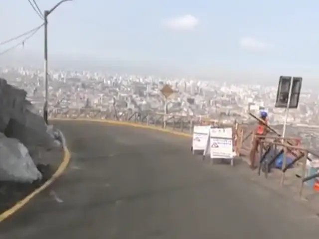 Inspeccionan cambio de barandas en Cerro San Cristóbal por Semana Santa