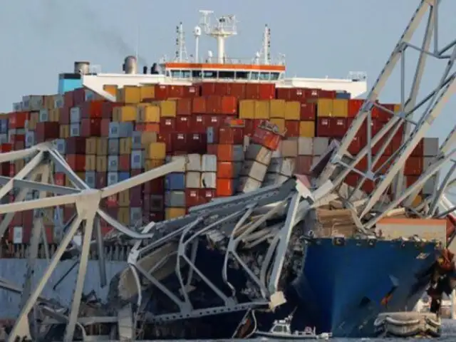 Estados Unidos: barco que chocó contra puente Baltimore llevaba elementos químicos, según investigaciones
