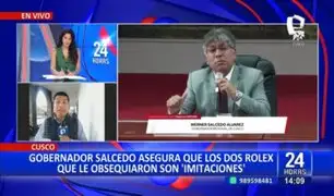 Cusco: Gobernador Regional asegura que los dos Rolex que le obsequiaron son "imitaciones"
