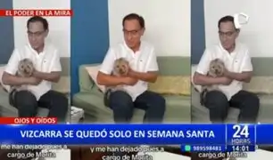 Vizcarra pasó Semana Santa con perrita "Morita": "Para mascotas soy un buen chef"