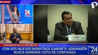 Expectativa en el Congreso sobre el voto de confianza al gabinete Adrianzén