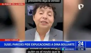 Susel Paredes pide explicaciones a Boluarte por caso Rolex: "A ella no le alcanza para comprarlos"