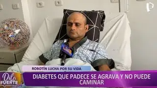 'Robotín' lucha por su vida: diabetes que padece lo tiene internado en hospital