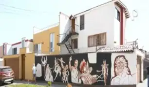San Borja: municipio pide descargos de vecino que pinto mural de Caballeros del Zodiaco en su casa
