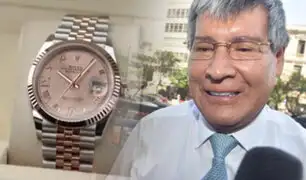 Wilfredo Oscorima acudió al Ministerio Público por el caso 'Rolex' llevando un reloj de la misma marca