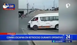 Locos al volante: combies escapan en retroceso durante operativo en Caquetá