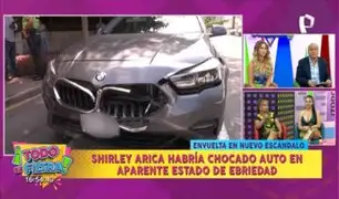 San Isidro: Shirley Arica habría chocado auto en aparente estado de ebriedad