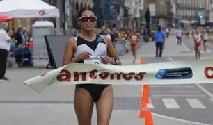¡Brilla en Europa! peruana Kimberly García se impone en los 20km de marcha atlética en Poděbrady