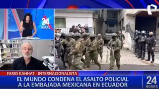 Farid Kahhat analiza tensión política entre Ecuador y México: “Daniel Noboa ha dañado su imagen”