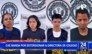 Desarticulan banda que extorsionaba a directora de colecio en Villa María del Triunfo