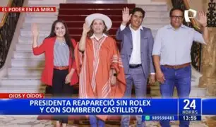 Dina Boluarte deja los Rolex: Presidenta reaparece con smart watch y sombrero "castillista"