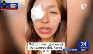 Karol G en Lima: Mujer termina herida del ojo por pirotécnico durante concierto de la "Bichota"