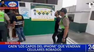 San Miguel: cae banda con decenas de celulares robados de alta gama