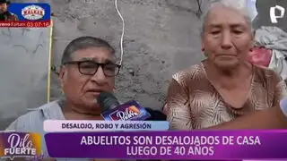 El Agustino: denuncian que pareja de abuelitos fueron desalojados y agredidos