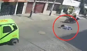 Mujer fue arrastrada tras intentar frustrar el robo de su teléfono cerca de la Municipalidad de Los Olivos
