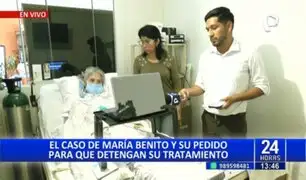 María Benito busca una muerte digna mediante al rechazo médico