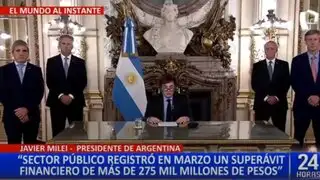 Argentina: Javier Milei reporta superávit financiero gracias al plan "Motosierra"