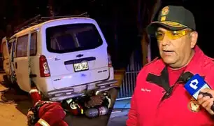 Miniván se despista en la avenida Javier Prado y deja un herido