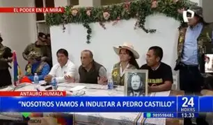 Antauro Humala promete 'indultar' a Pedro Castillo si gana las elecciones del 2026