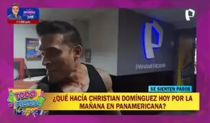 Christian Domínguez: ¿Qué hacía el cumbiambero hoy por la mañana en Panamericana Televisión?