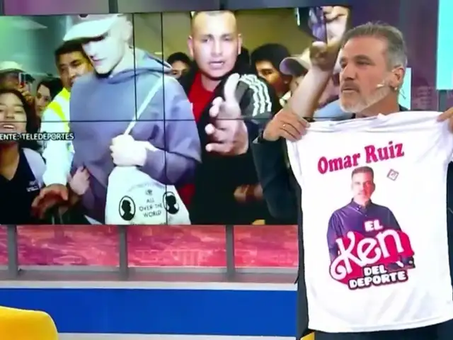 ¡Al estilo Oliver Sonne! Omar Ruíz de Somocurcio lució su camiseta personalizada hecha en Gamarra